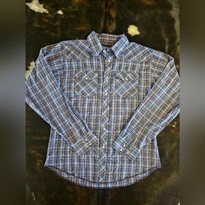 Wrangler Boys XXL 18/20 Pearl Snap Shirt